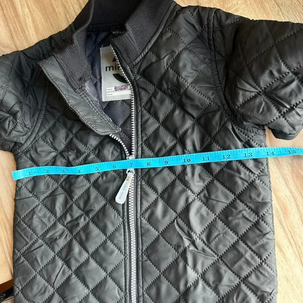 Mikk-Line Kids 104cm 3-4 boys  Quilted Jacket Pants Set Reflective Windproof